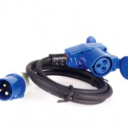 CEE extension cable with CEE plug and CEE angled socket - 25 m