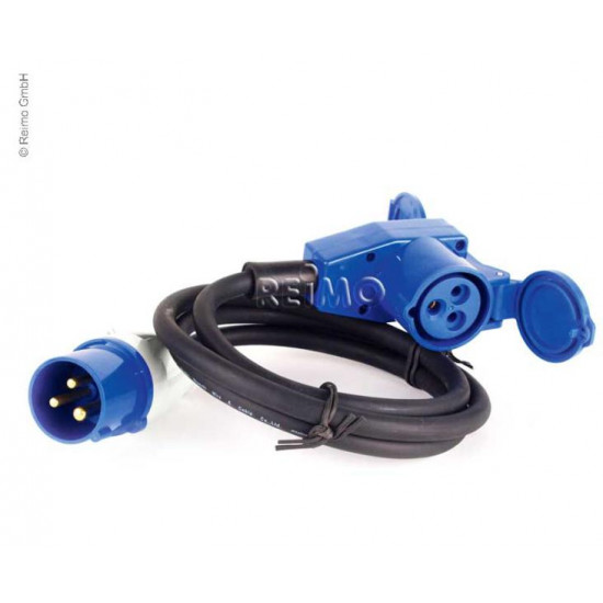 CEE extension cable with CEE plug and CEE angled socket - 25 m