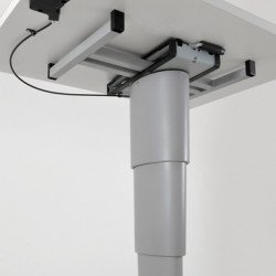 Primero Comfort single-column lifting table - H 350 - 710 mm - Silver Grey