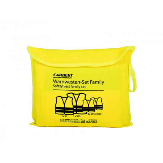 Family safety vest set - Yellow