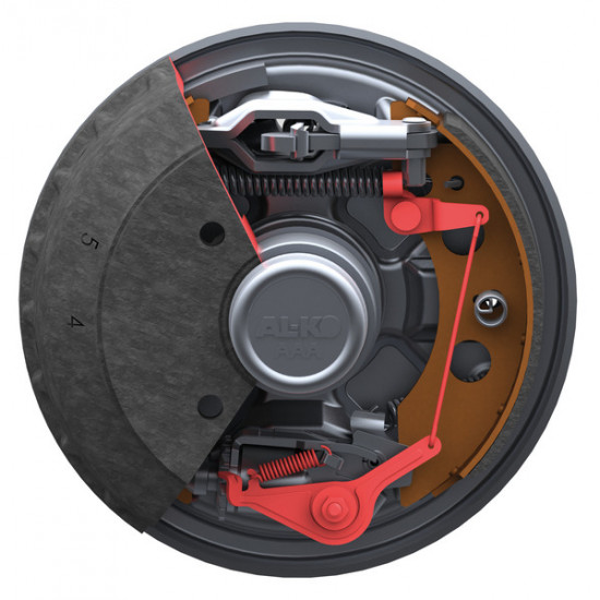 Brake support with the ALKO conversion kit RB2051