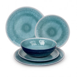 Deep Water - Melamine Dinnerware Set for 4 People