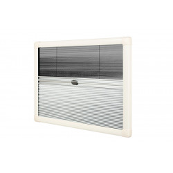 W872 x H1100 mm Pleated blind with fly screen and blackout function