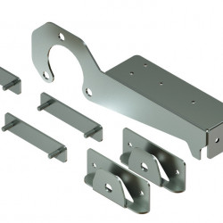 Mounting kit for connecting lifting device to bed frame