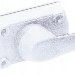without cylinder + key Fiat white