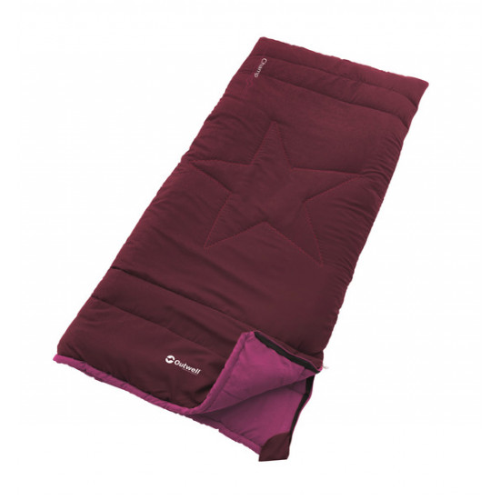 Blanket sleeping bag CHAMP Kids, deep red 150x70cm