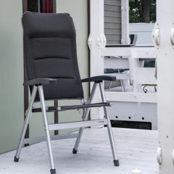 Pioneer padded camping chair - Charcol grey