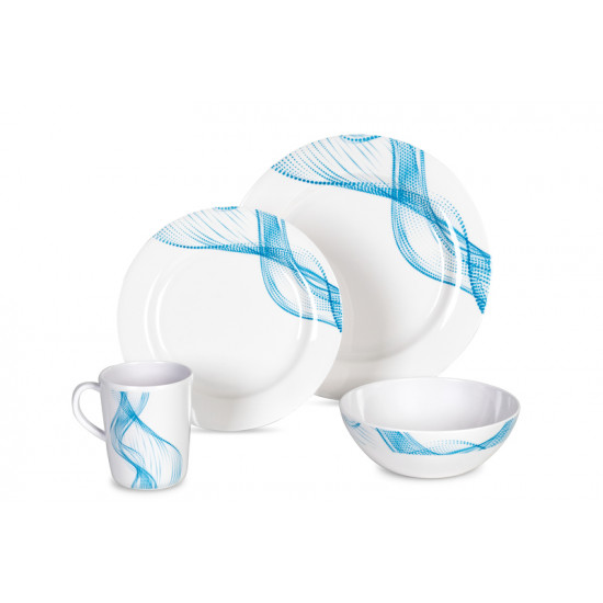 Camp4 Melamine Dinnerware Set CABRERA - for 4 people