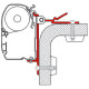 FIAMMA Adapter for F45i/F45iL/ZIP special mounting, C-Adapter, Width: 80 mm