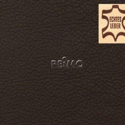 Automotive leather, dark brown, whole hide, price per m²
