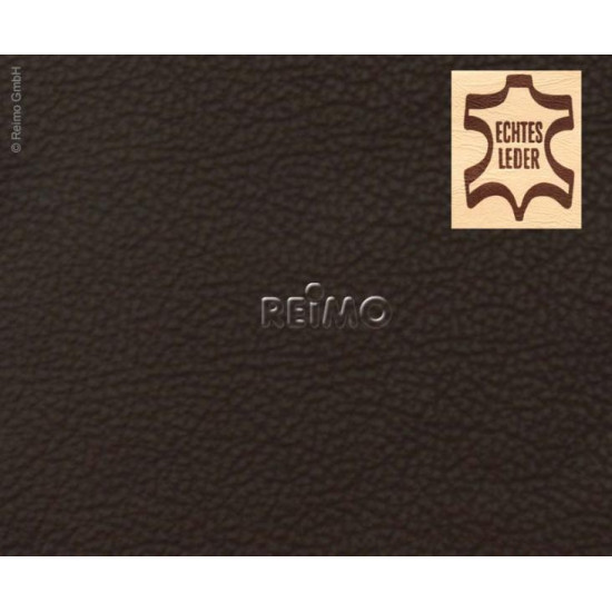 Automotive leather, dark brown, whole hide, price per m²