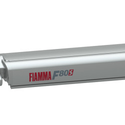 W 3700 x Abstract 2500mm FIAMMA Roof awning F80S Fabric color Royal Grey, Housing color Titanium