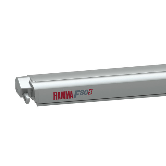 W 3700 x Abstract 2500mm FIAMMA Roof awning F80S Fabric color Royal Grey, Housing color Titanium