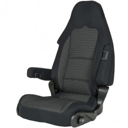 Pilot seat S 10.1, cover Ara black/grey for driver's side
