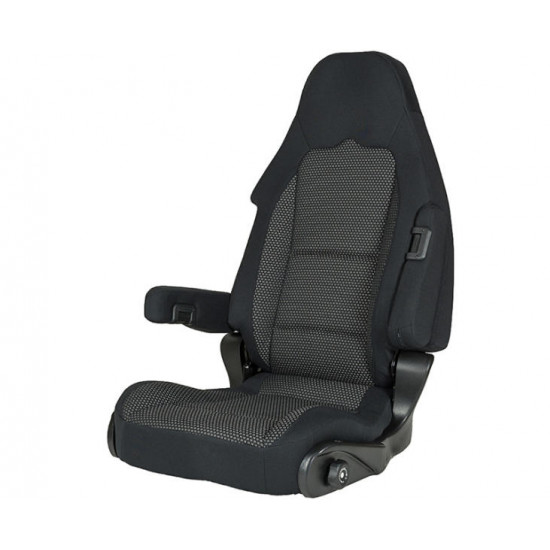 Pilot seat S 10.1, cover Ara black/grey for driver's side