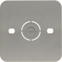 Berker floor plate socket, cream white