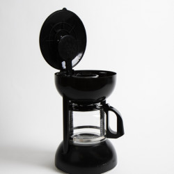 CAMP4 Coffee Maker for Gas Stoves, 10 Cups, Black