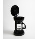 CAMP4 Coffee Maker for Gas Stoves, 10 Cups, Black