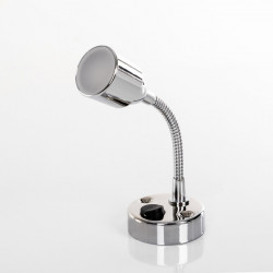 LED reading light with on/off switch