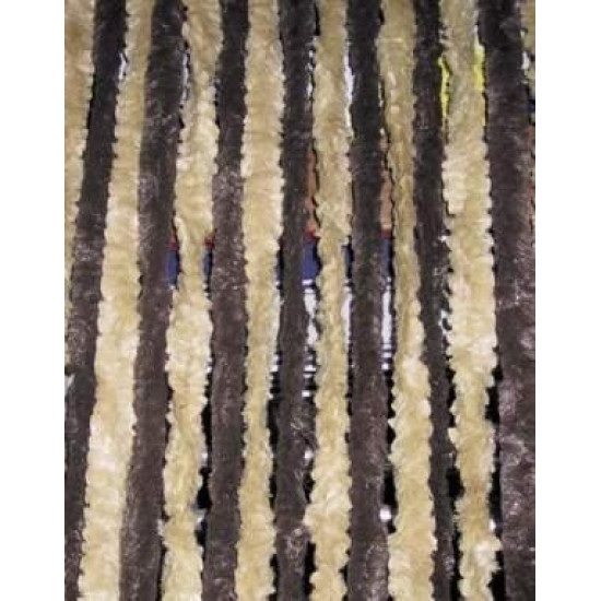 Fleece curtain 56x205 brown/beige for motorhomes and caravans