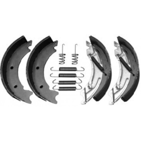 Brake shoe set including flange nut - KNOTT 200 x 50 mm
