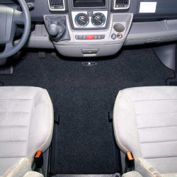 Cab carpet for Ford Transit from model year 04/2006 - with handbrake in the middle