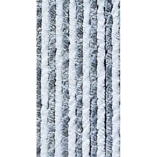 Fleece curtain 56x185 grey/white for caravan doors