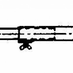 Canopy tension rod, with hole on both sides for tent pole tip