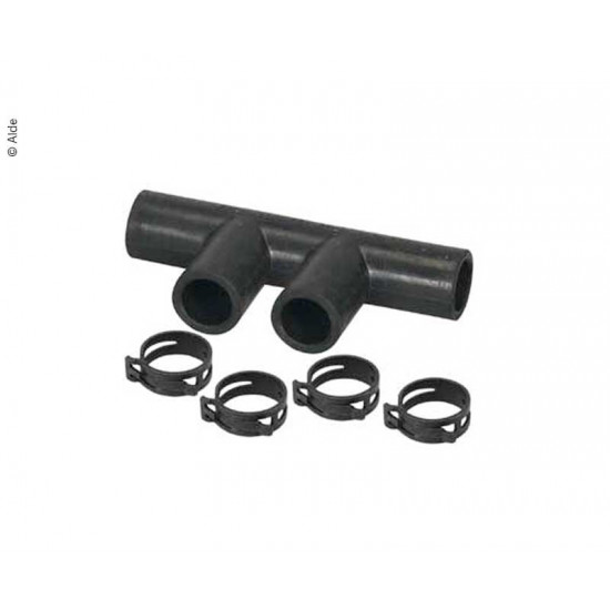 Rubber connector with clamp