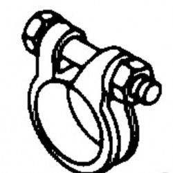 Pipe clamp D24-26 stainless steel