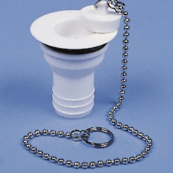 Straight drain fitting - 1" hose, drain opening 31 mm