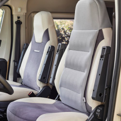 Active backrest cushion for Fiat Ducato cockpit seat