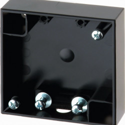 Berker surface-mounted enclosure, flat, anthracite glossy