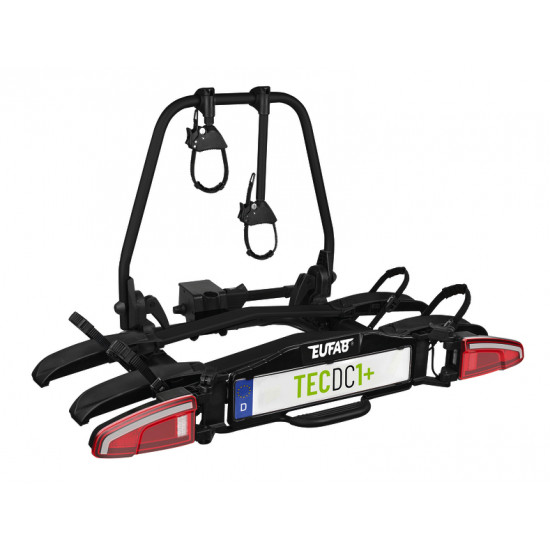 TECDC1+ bicycle carrier with LED taillights – for 2 bicycles