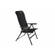 Malaga Breeze camping chair - Upholstered with black mesh fabric