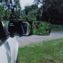 Caravan clip-on mirrors