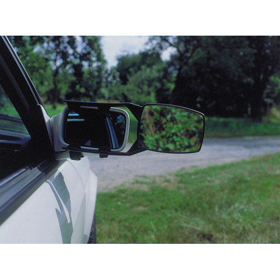 Caravan clip-on mirrors