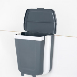 Foldable bin with lid for hanging - 8 l