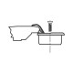 Tiomos Mini 95 Click glass door hinge