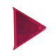 Triangular reflector for vehicle combination taillights - Red