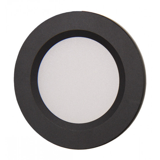 LED recessed spotlights with additional spacer ring for surface mounting - Matte black