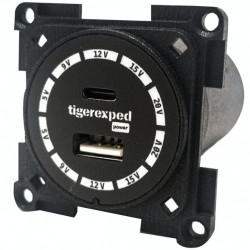 Convertiger 100 - USB-C/-A charging socket with buck-boost converter