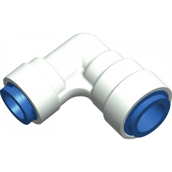 Blue angled connector for JohnGuest 12mm / Uniquick 12mm