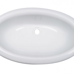 Oval washbasin 450 x 275mm, white