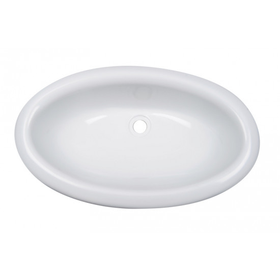 Oval washbasin 450 x 275mm, white