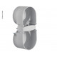 Berker Integro touch protection socket - Grey