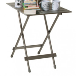 Single aluminum folding table