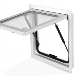 RW Explorer safety glass awning window for expedition vehicles - White