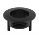 Round push-lock set - nickel-plated, finely ground