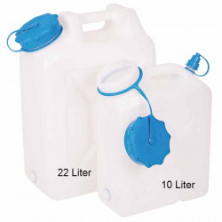 Wide-mouth water canister, 22 liters, rounded shape, UV protection